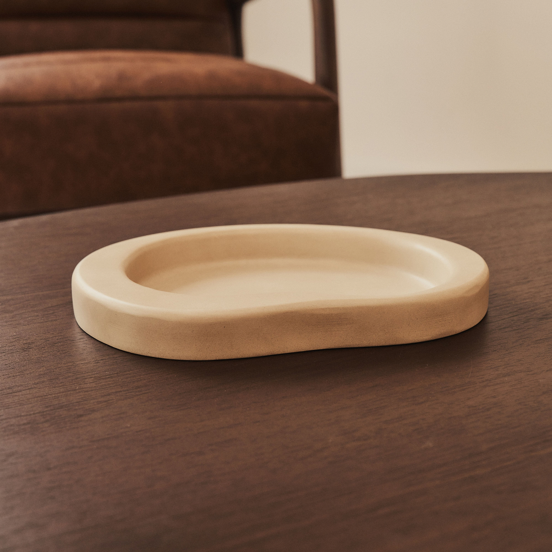 Arcurva - Concrete Irregular Decorative Tray 28cm x 20cm