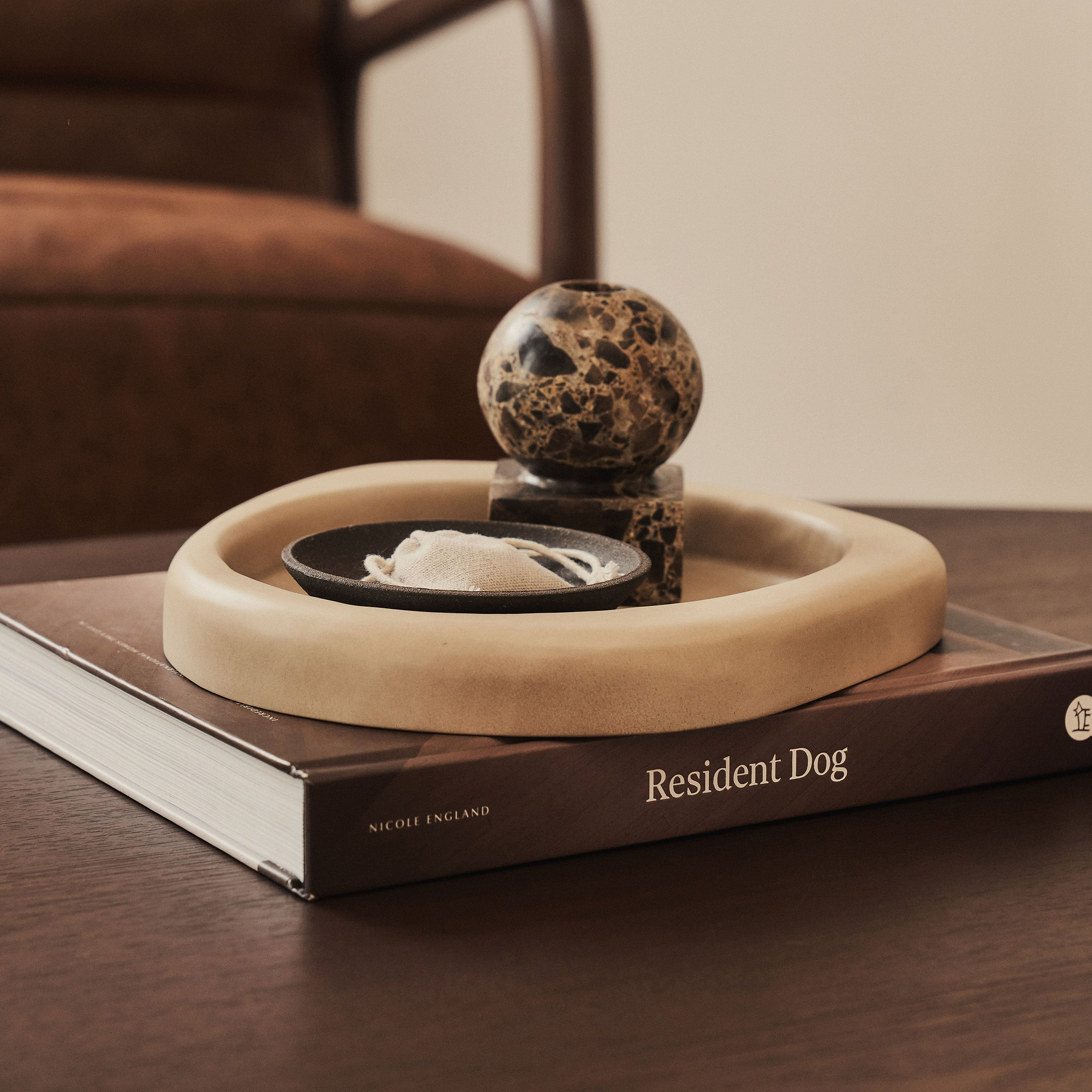 Arcurva - Concrete Irregular Decorative Tray 25cm x 22cm