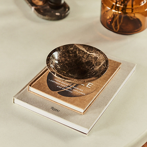 Marbelle - Dark Emperador Marble Decorative Bowl