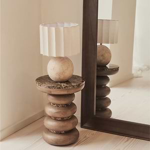 Porta - Full Length Arched Dark Wood Large Mirror 180cm x 90cm