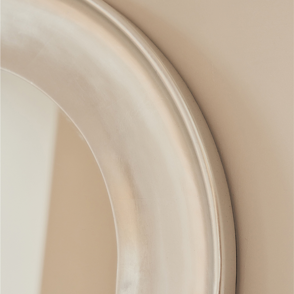 Porta - Full Length Arched Brushed Chrome Large Mirror 180cm x 90cm
