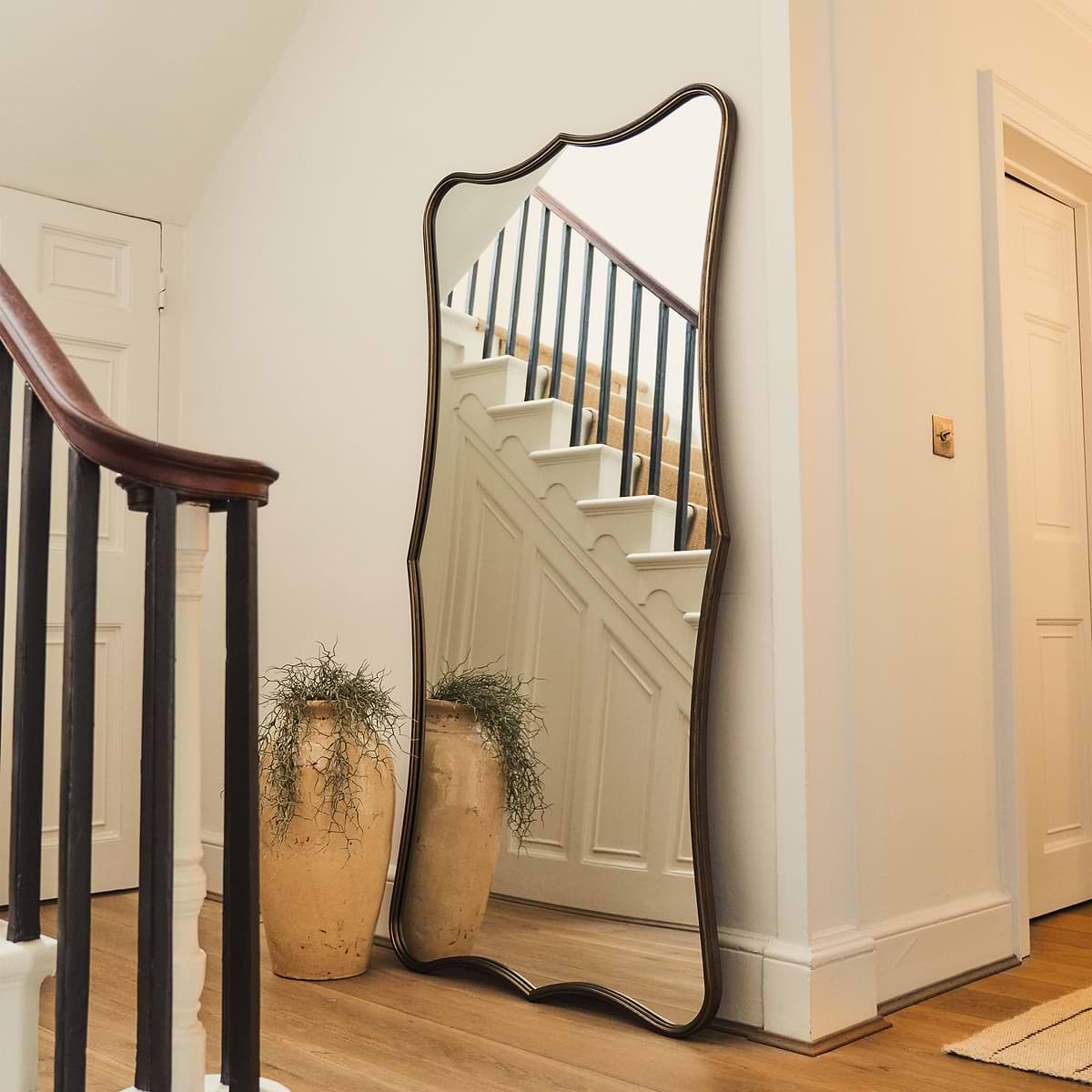Elise - Antique Bronze Full Length Art Deco Metal Mirror 180cm x 90cm