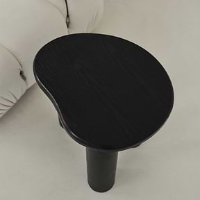 Savanna - Black Wooden Irregular Side Table