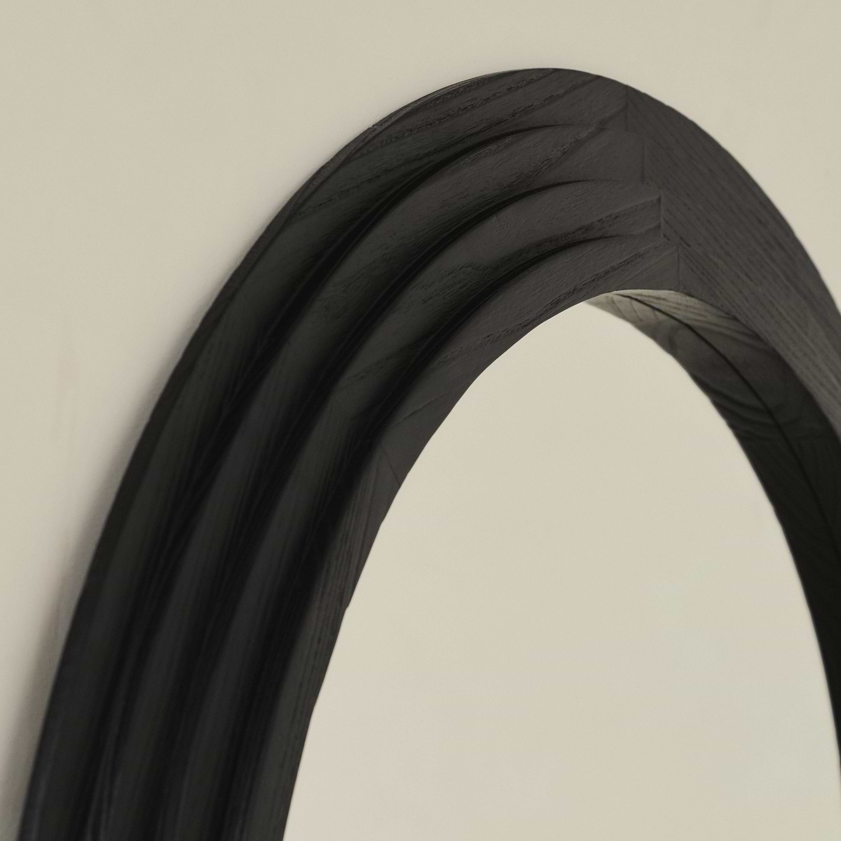 Luciana - Full Length Arched Charred Black Mirror 180cm x 110cm