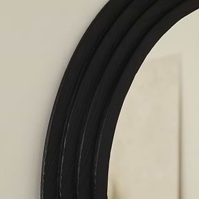 Luciana - Full Length Arched Charred Black Mirror 180cm x 110cm