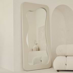 Elara - Full Length Irregular Concrete Mirror 190cm x 90cm
