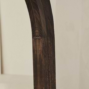 Luciana - Full Length Arched Charred Wood Mirror 180cm x 110cm