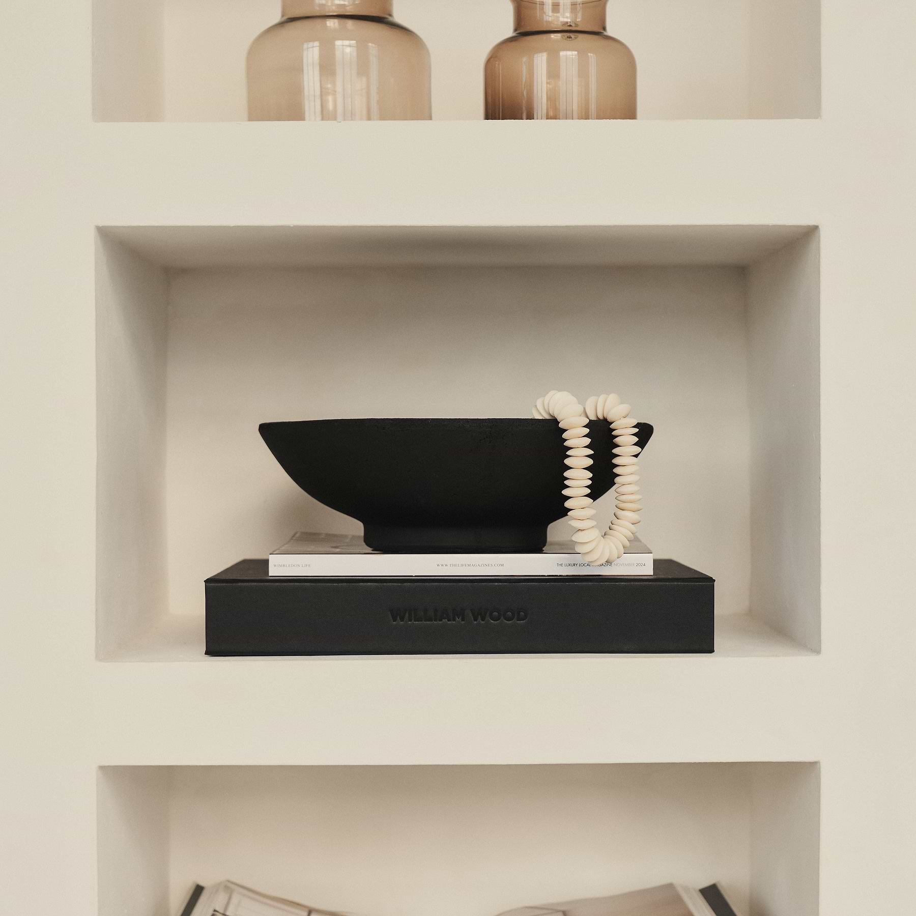 Matera - Large Black Textured Terracotta Bowl