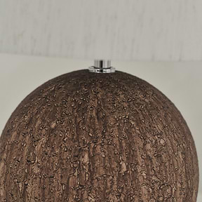 Corsica - Brown Ceramic Drum Shade Table Lamp
