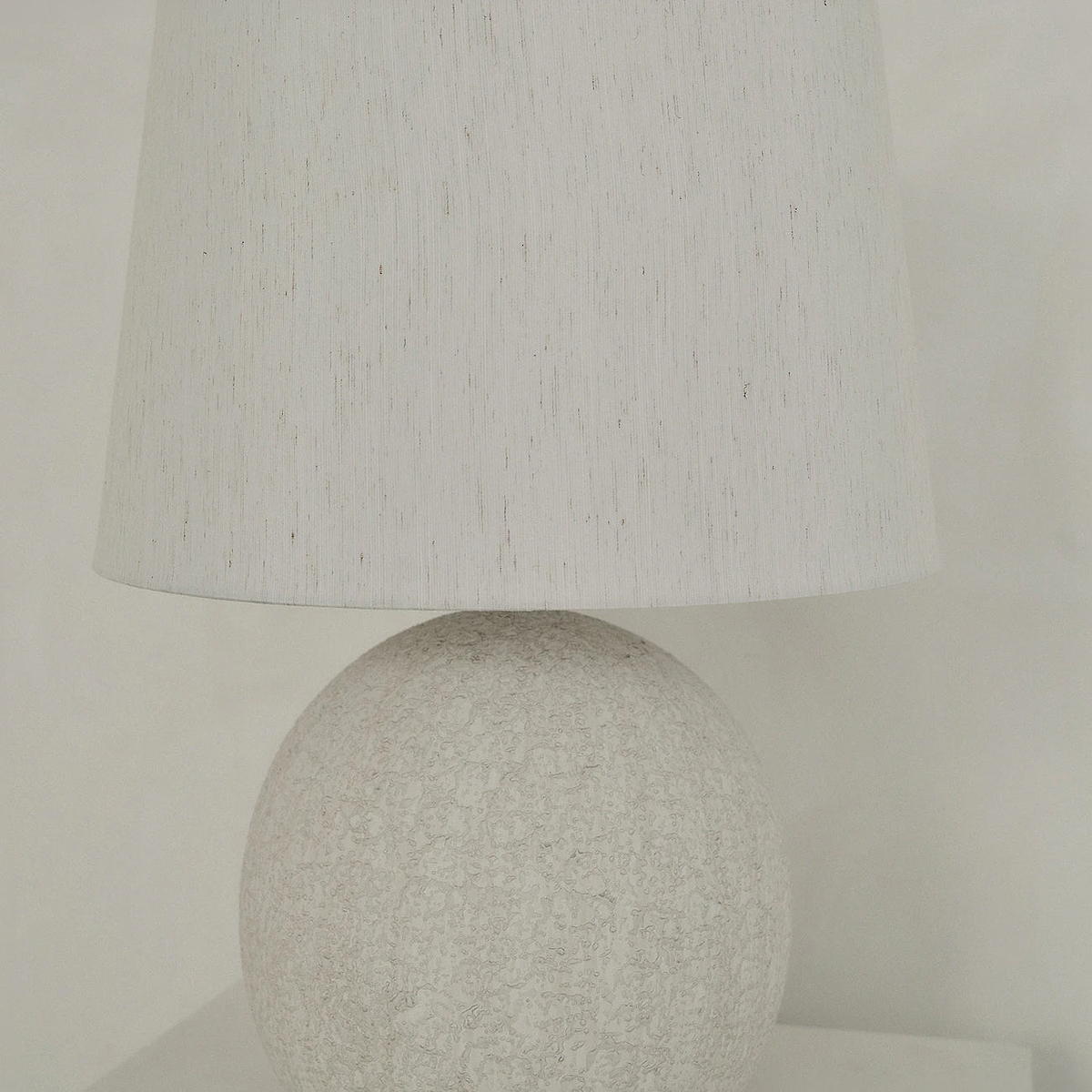 Corsica - Large Stone Ceramic Drum Shade Table Lamp