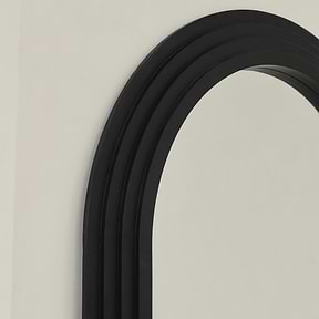 Luciana - Full Length Arched Charred Black Mirror 196cm x 104cm