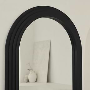 Luciana - Full Length Arched Charred Black Mirror 196cm x 104cm