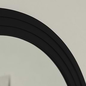 Luciano - Large Full Length Arched Black Mirror 180cm x 90cm