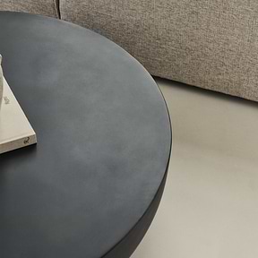 Enzo - Large Minimal Onyx Round Coffee Table
