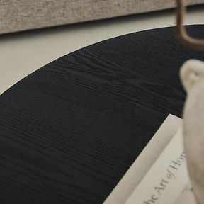 Madison - Large Black Wooden Round Coffee Table
