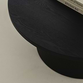 Madison - Large Black Wooden Round Coffee Table