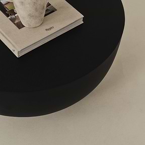 Enzo - Minimal Onyx Round Coffee Table