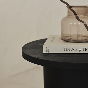 Madison - Black Wooden Round Side Table