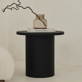 Madison - Black Wooden Round Side Table