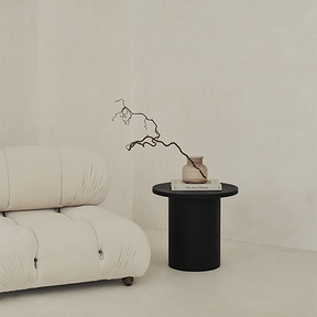 Madison - Black Wooden Round Side Table