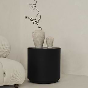 Angelo - Minimal Onyx Round Side Table