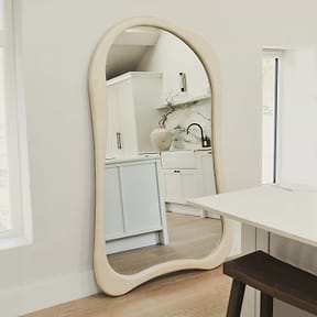 Arcurva - Extra Large Full Length Concrete Irregular Mirror 190cm x 120cm
