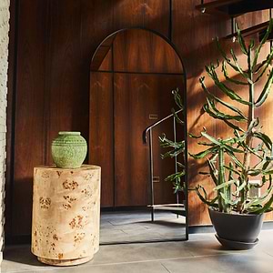 Arcus - Full Length Arched Black Large Metal Mirror 170cm x 80cm