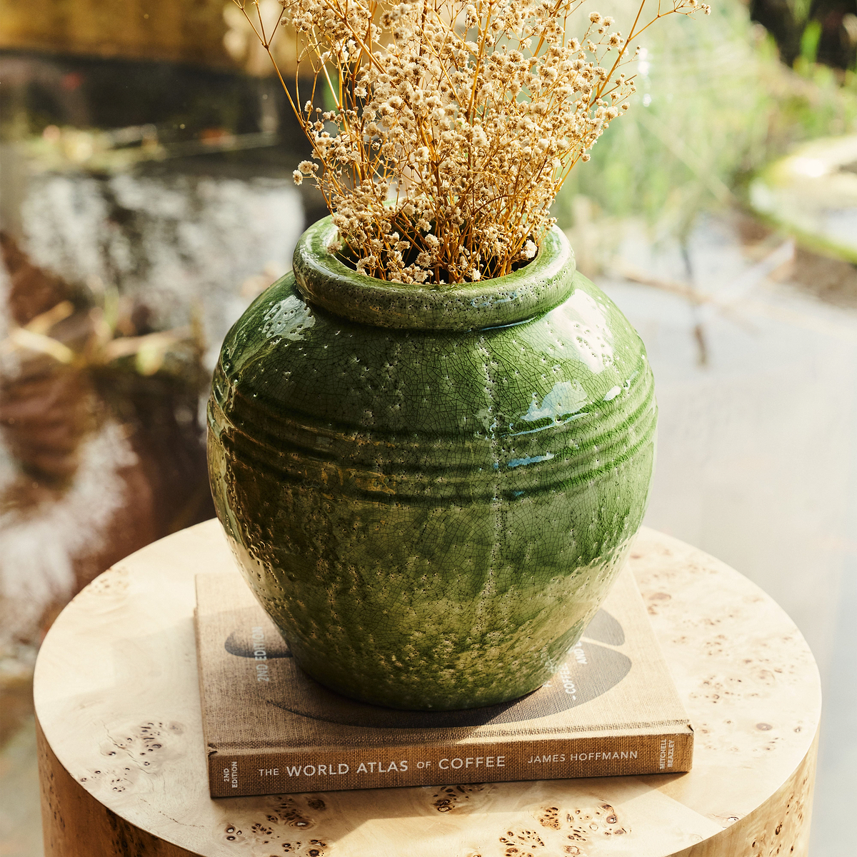 Cyra - Jade Green Gloss Ceramic Vase