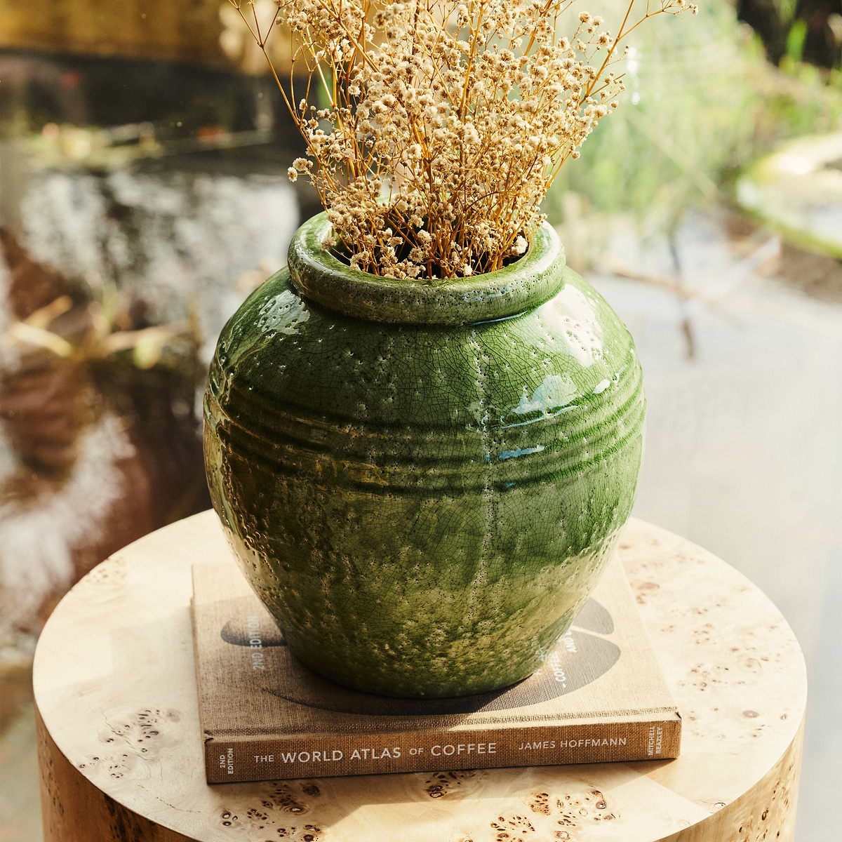 Cyra - Jade Green Gloss Ceramic Vase