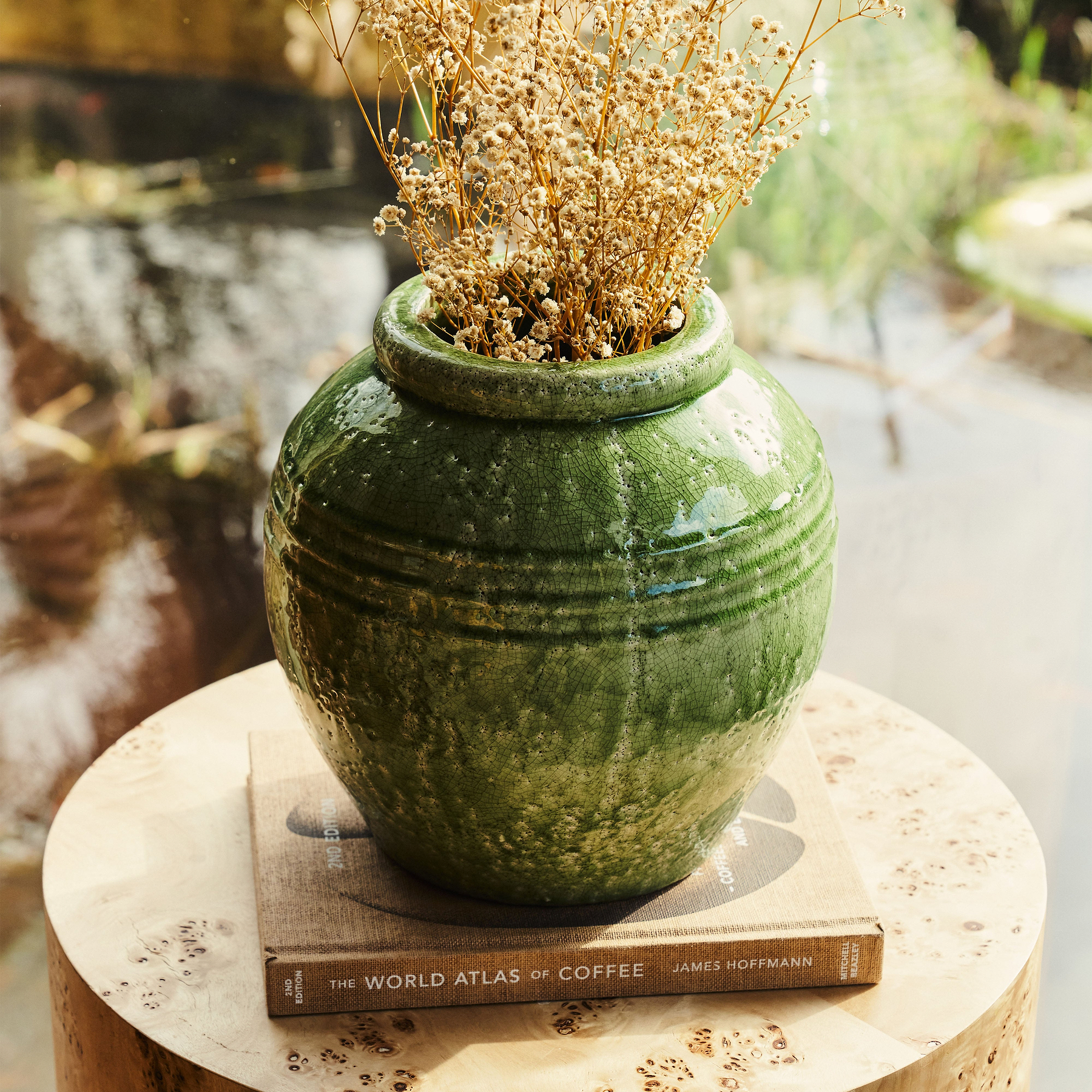 Cyra - Jade Green Gloss Ceramic Vase