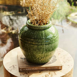 Cyra - Jade Green Gloss Ceramic Vase