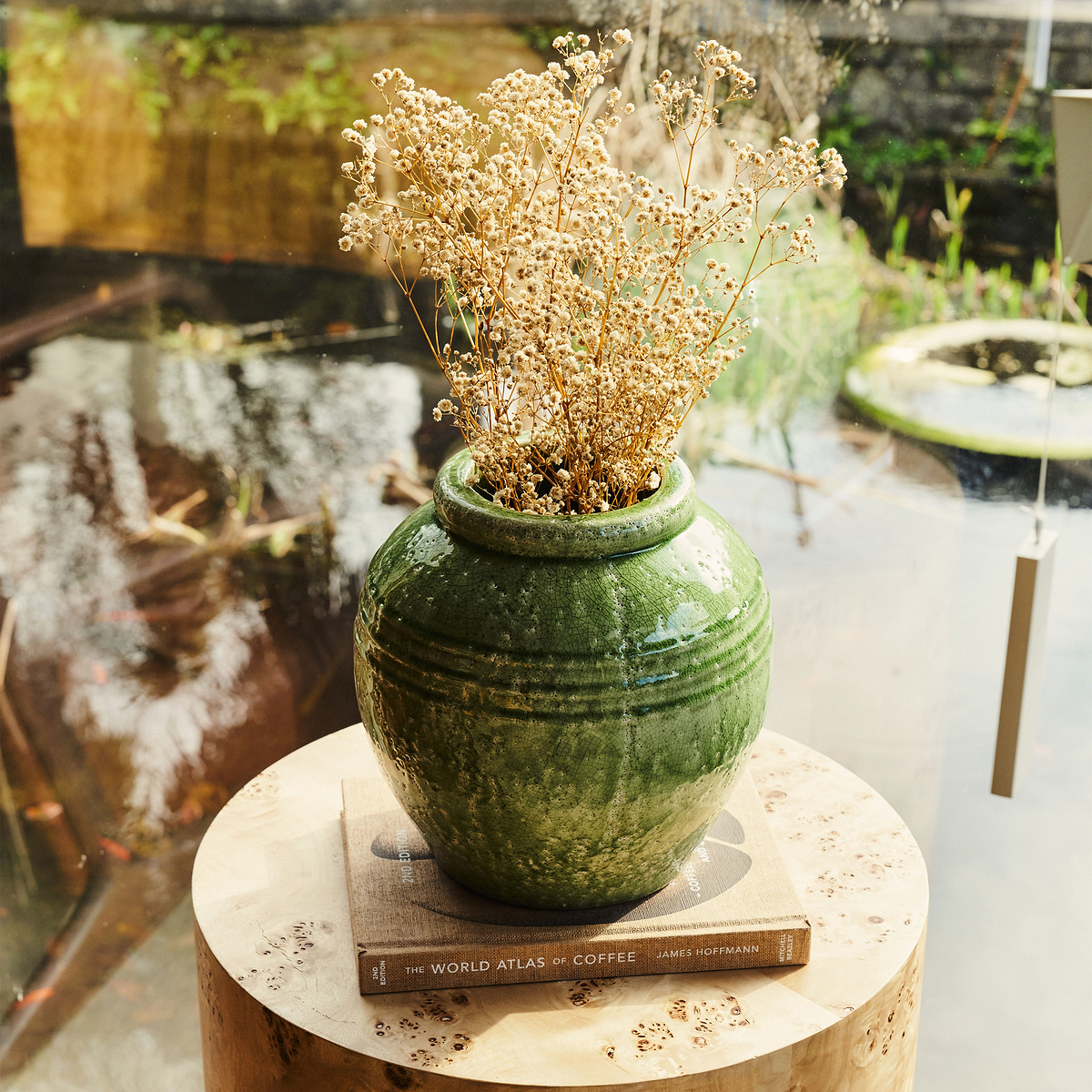 Cyra - Jade Green Gloss Ceramic Vase