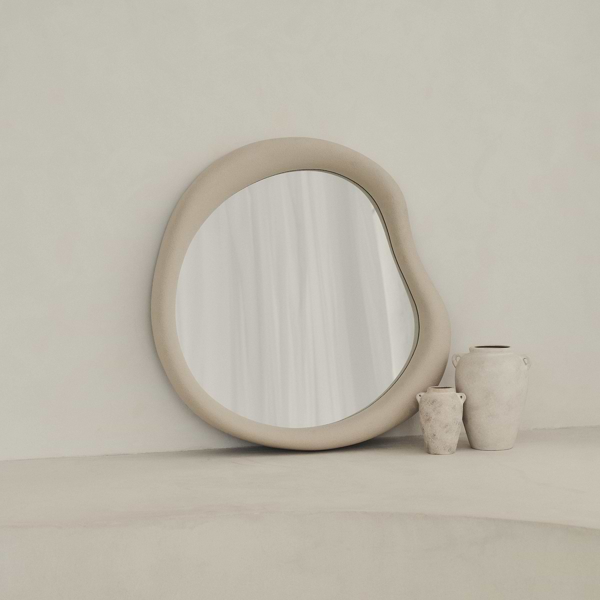 Wabi-Sabi - Concrete Irregular Wall Mirror 80cm x 72cm