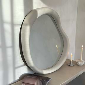 Wabi-Sabi - Concrete Irregular Wall Mirror 80cm x 72cm