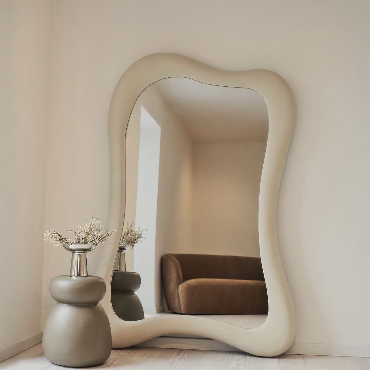 Wabi-Sabi - Extra Large Full Length Concrete Irregular Mirror 190cm x 130cm