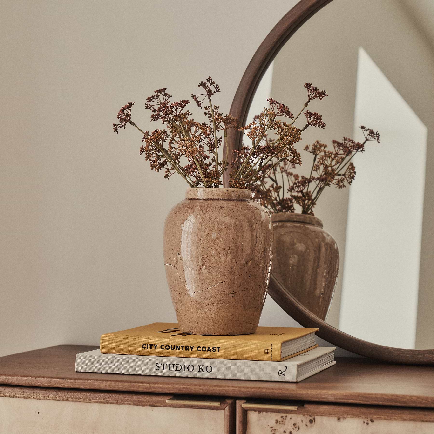 Portera - Caramel Gloss Ceramic Vase