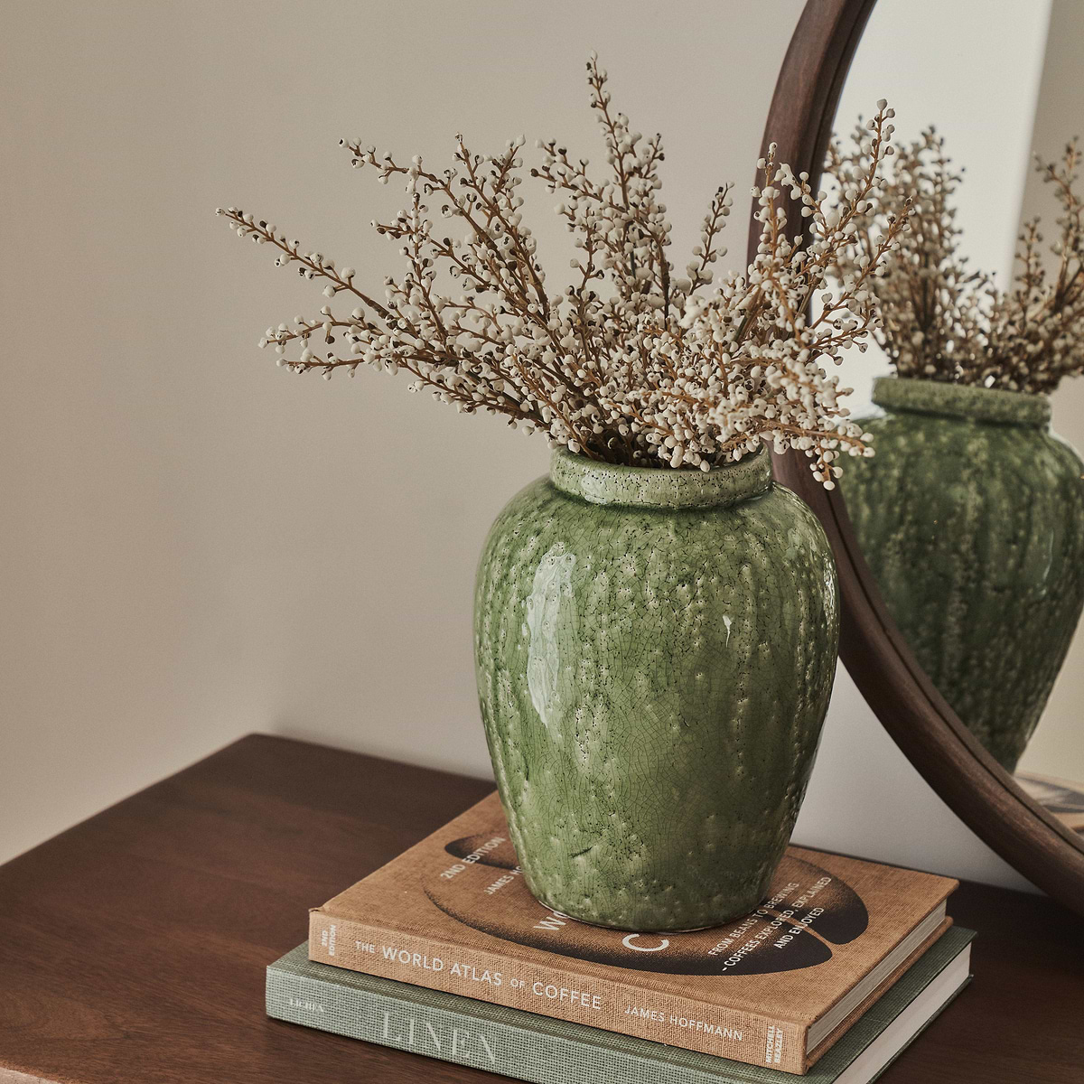 Portera - Jade Green Gloss Ceramic Vase