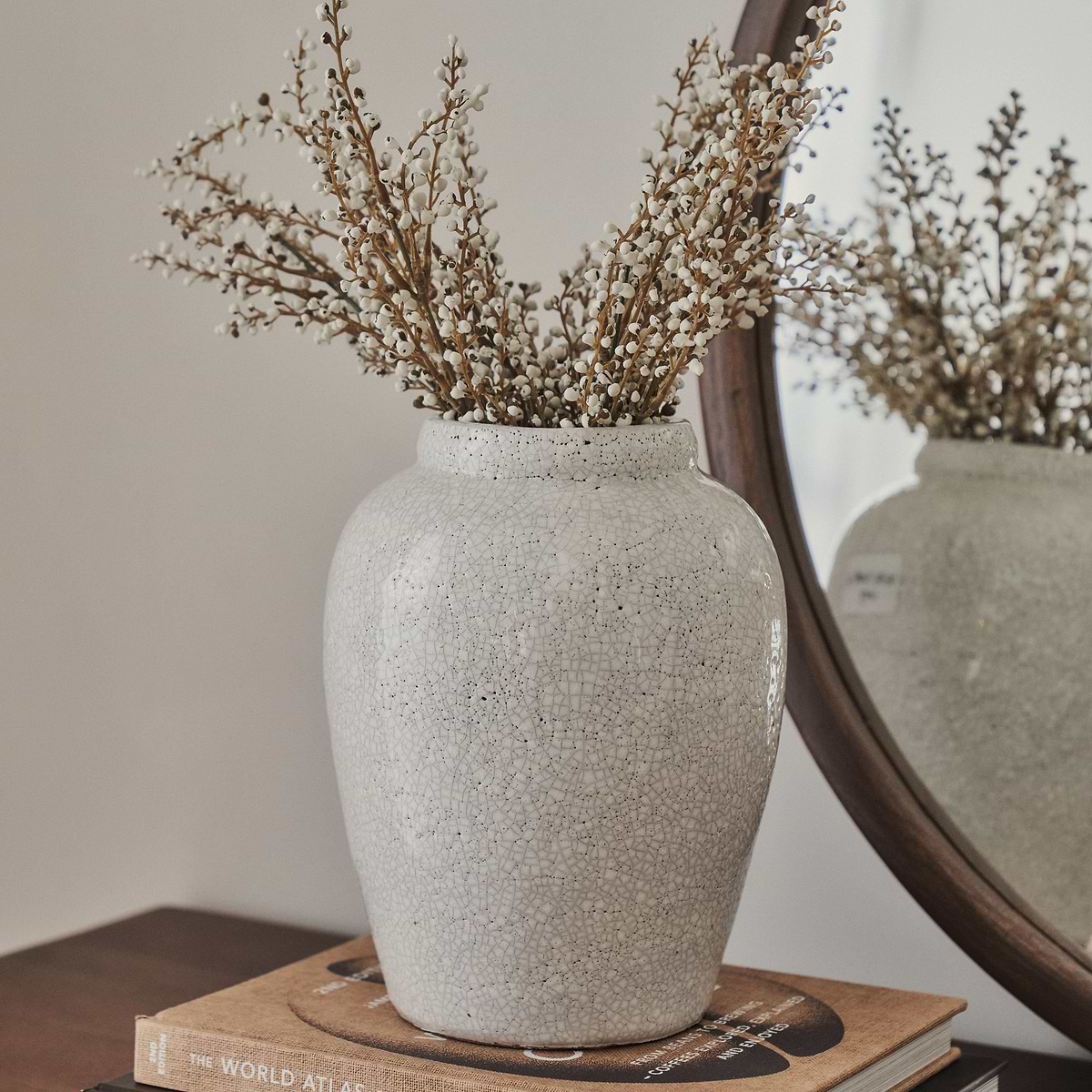 Portera - Ivory Gloss Ceramic Vase