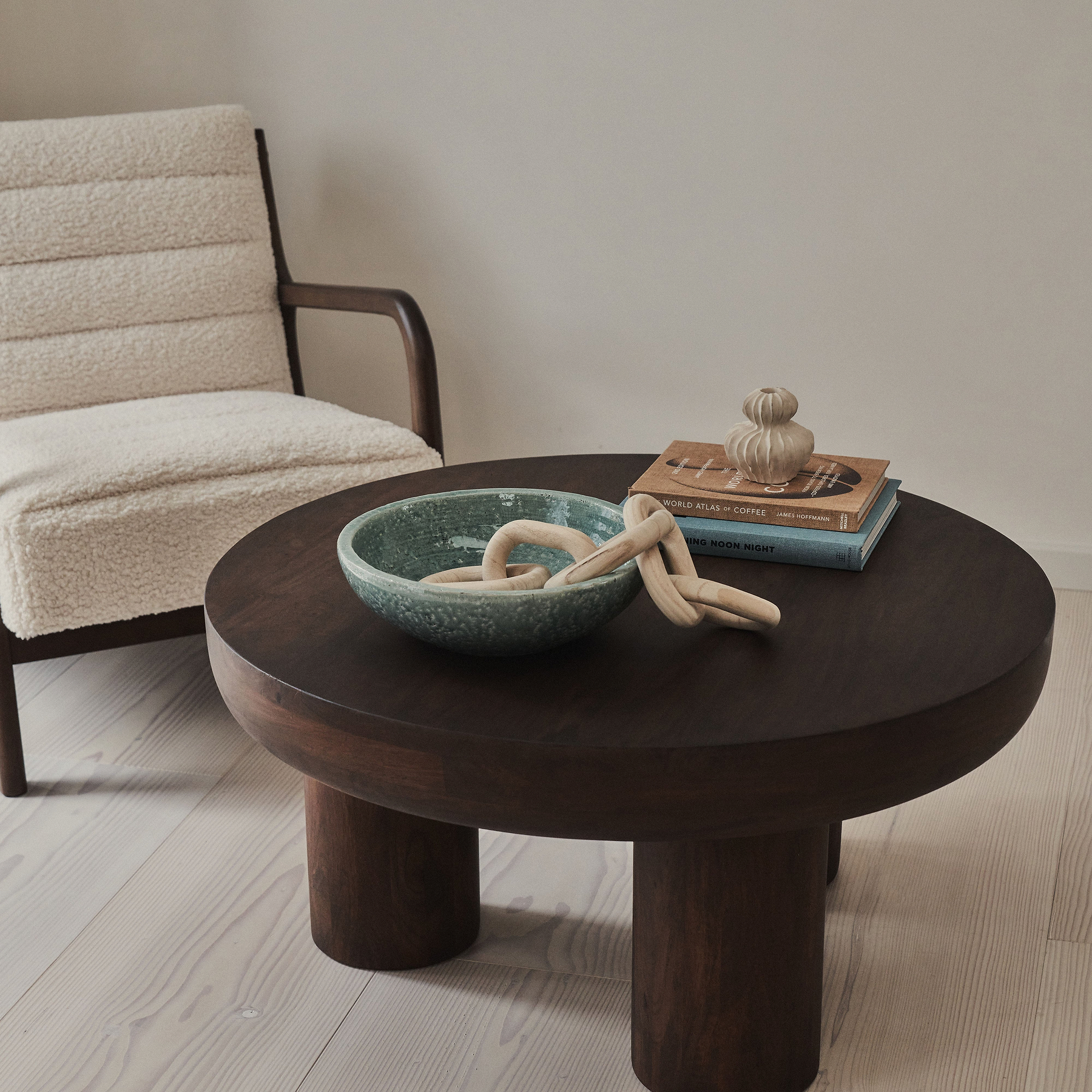 Portera - Coral Blue Gloss Ceramic Decorative Bowl