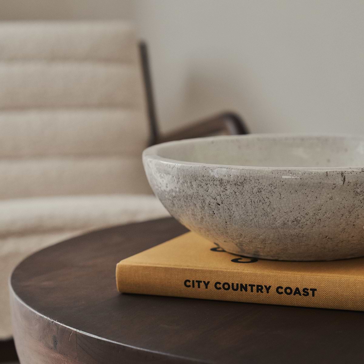 Portera - Ivory Gloss Ceramic Decorative Bowl