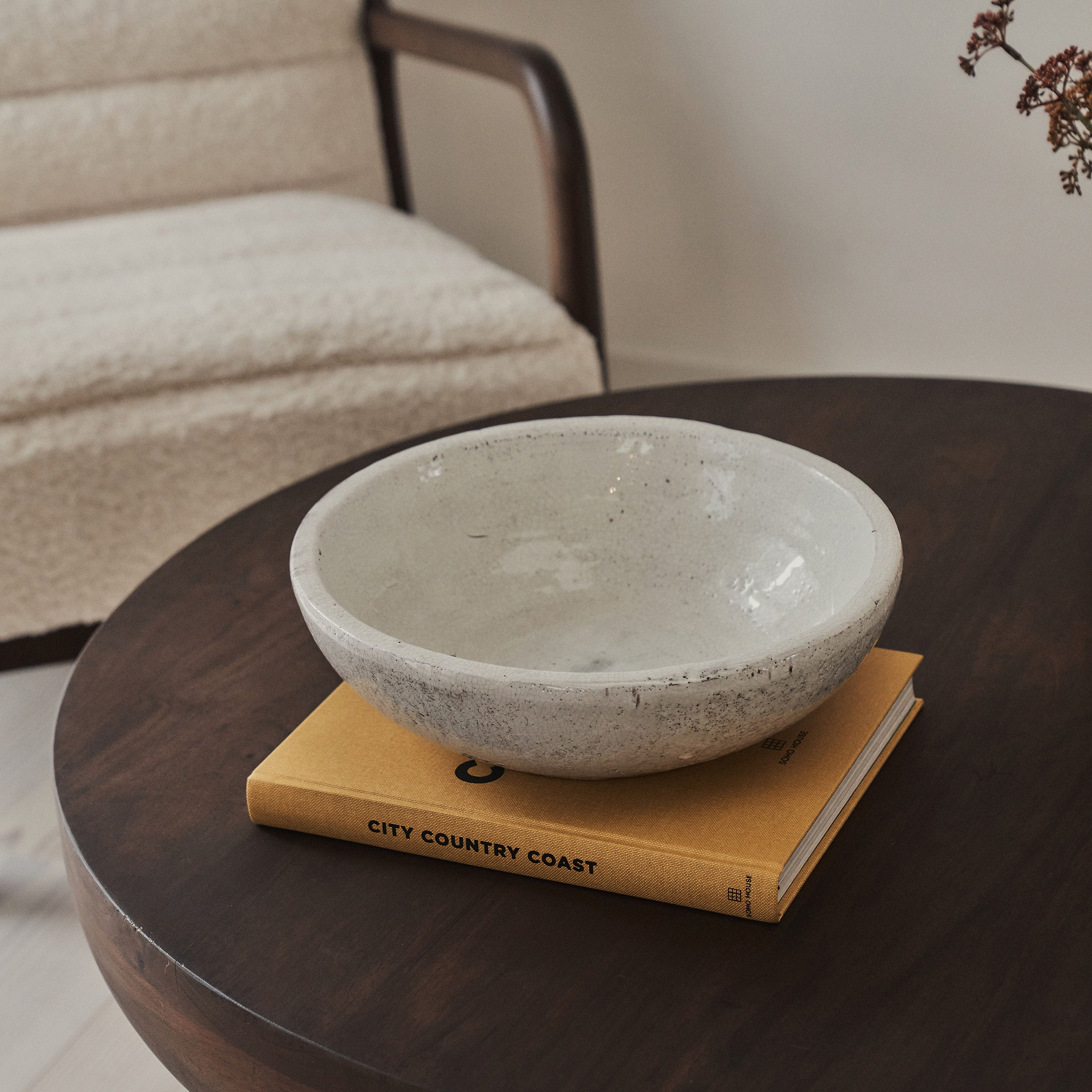 Portera - Ivory Gloss Ceramic Decorative Bowl