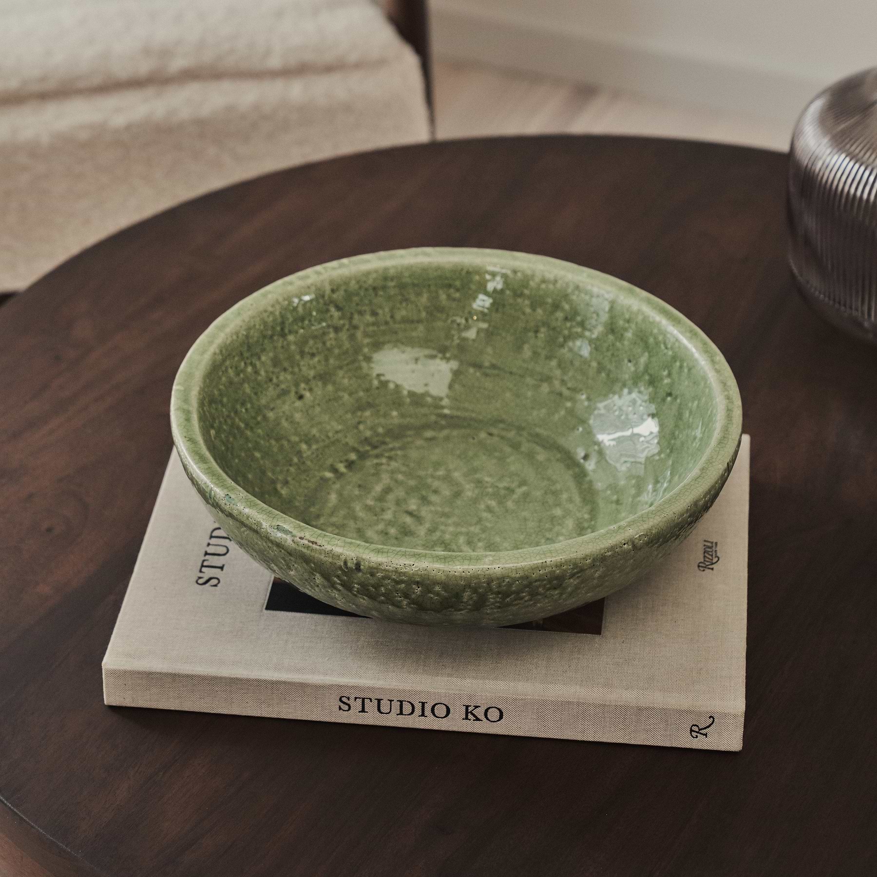 Portera - Jade Green Gloss Ceramic Decorative Bowl