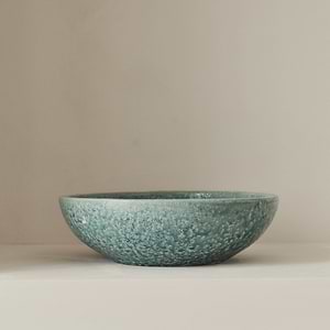 Portera - Coral Blue Gloss Ceramic Decorative Bowl