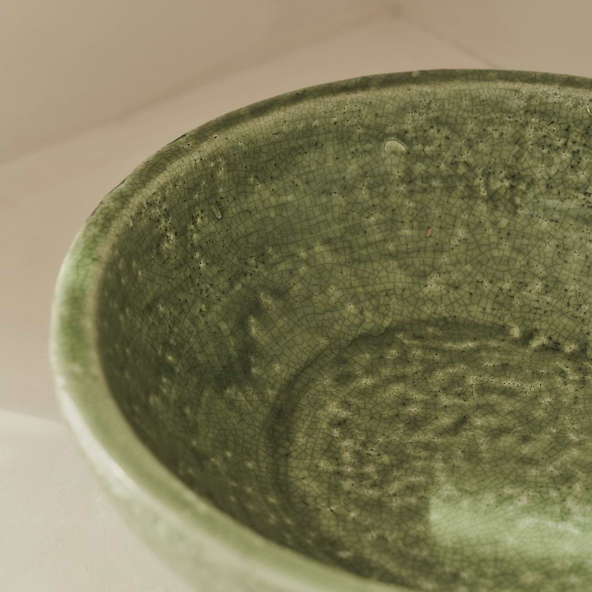 Portera - Jade Green Gloss Ceramic Decorative Bowl