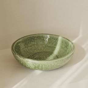 Portera - Jade Green Gloss Ceramic Decorative Bowl