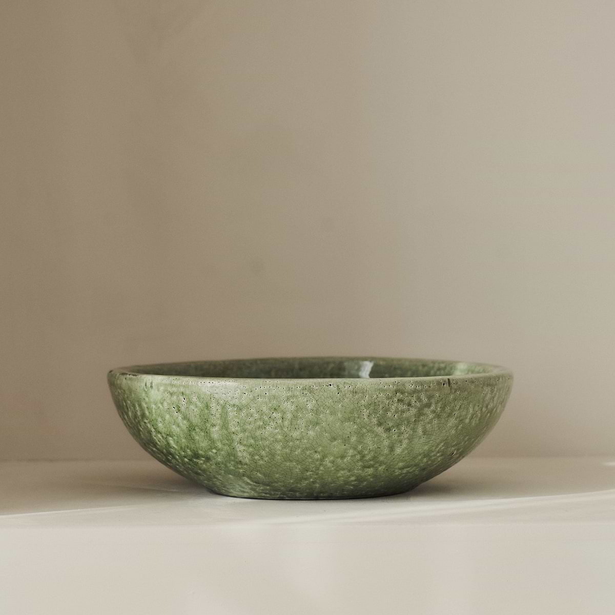 Portera - Jade Green Gloss Ceramic Decorative Bowl
