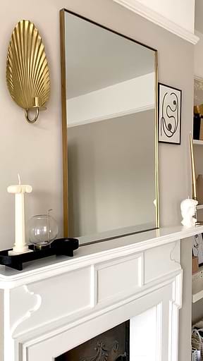 Gold Rectangular Metal Wall Mirror showcase video