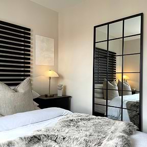 Brooklyn - Large Black Metal Mirror 140cm x 70cm