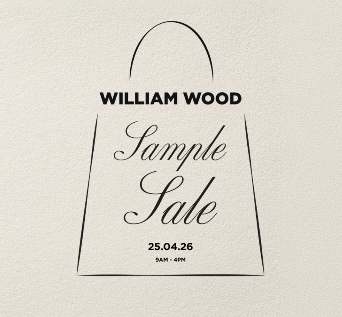 Exclusive Warehouse Event - William Wood Spring Sample Sale 2026