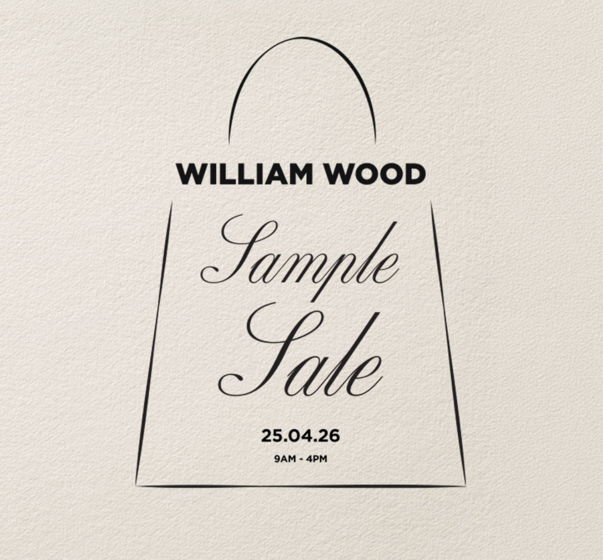 Exclusive Warehouse Event - William Wood Spring Sample Sale 2026